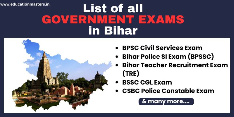 List of all Government Exams in Bihar